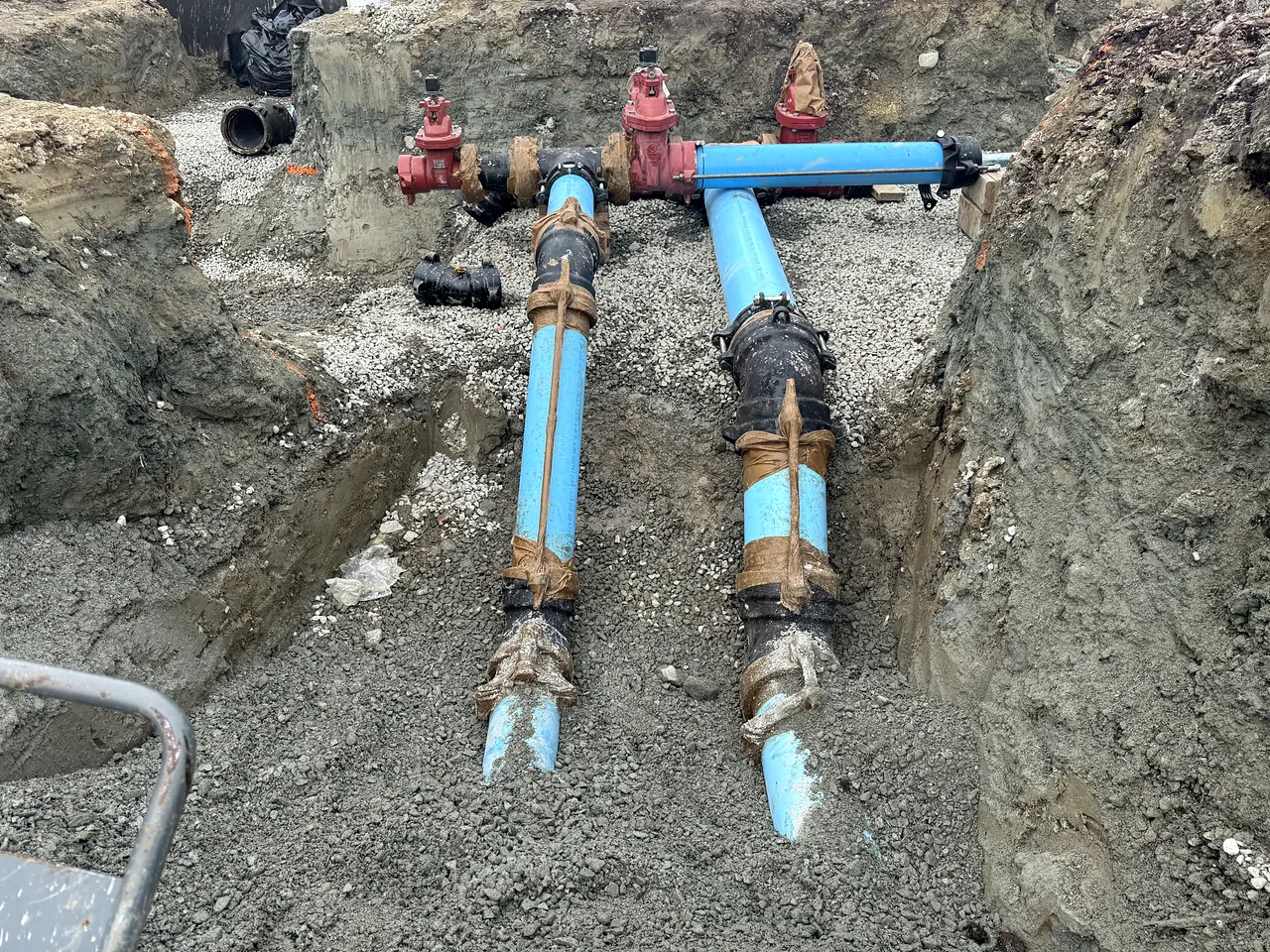 NSC job site: Water mains · Guildford