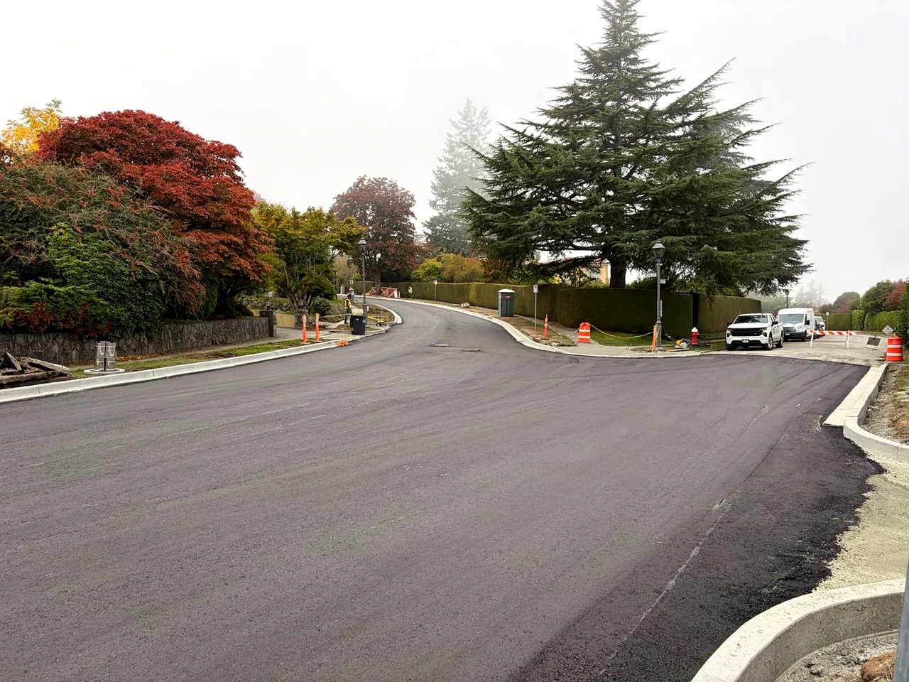 Finished street after sewer separation